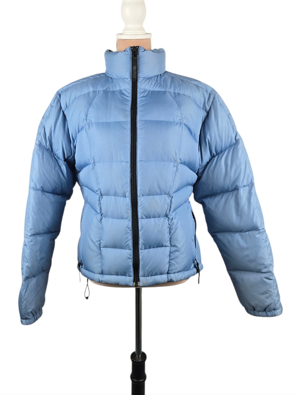 Ground Women's Down Puffer Jacket Blue Size Large